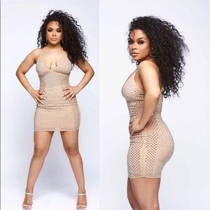 Rhinestone mini Dress